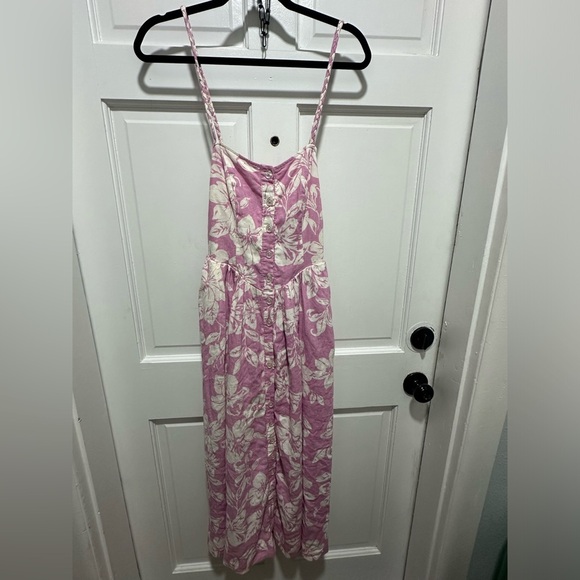 Free People The Perfect Sundress Linen Blend in Light Combo Size XS EUC - Picture 5 of 8